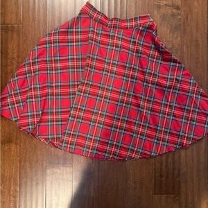 Women’s Plaid Circle Skirt